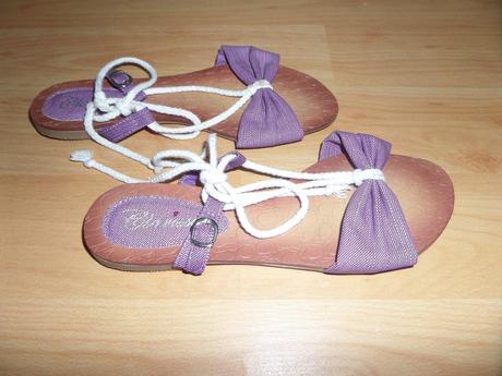 Fialové sandále, 40