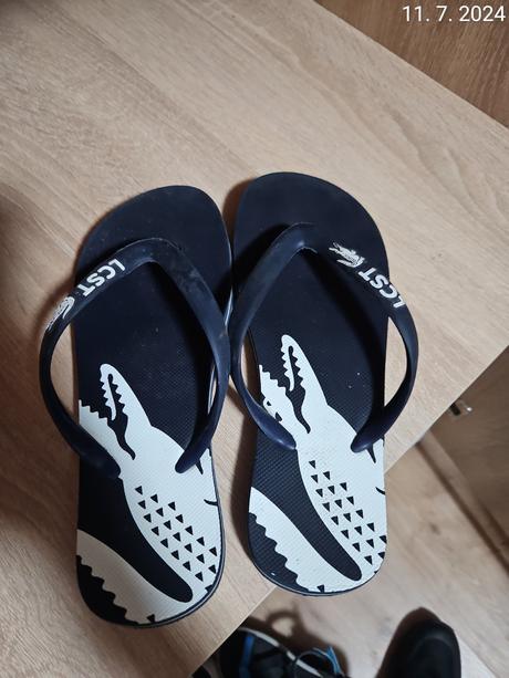 Žabky lakoste, lacoste,38