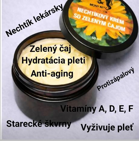 Prírodný nechtíkový  pleťový krém  ., 