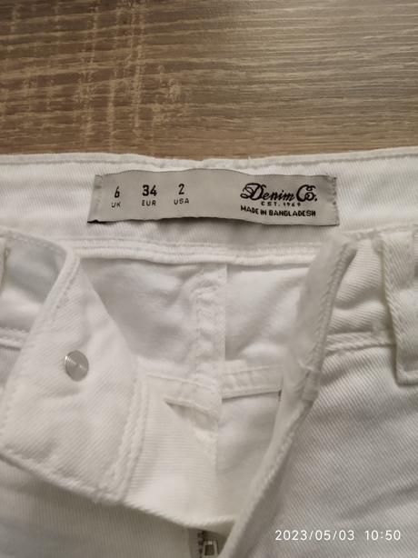 Riflové kraťasy, denim co,34