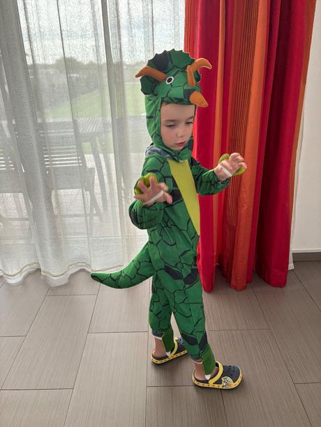 Detsky kostym dinosaurus vel 92-104,