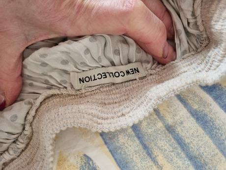 Krémová vyšívaná tylová sukňa s, s