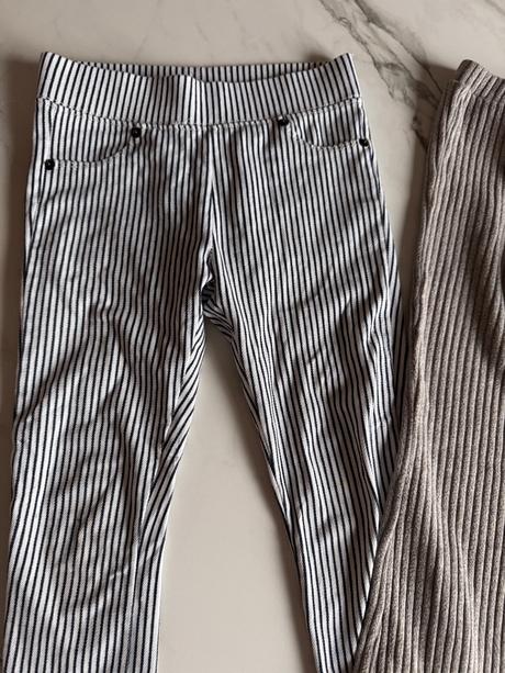 2x jegginy a nohavic zara a reserved 128 pre dievc, zara,128