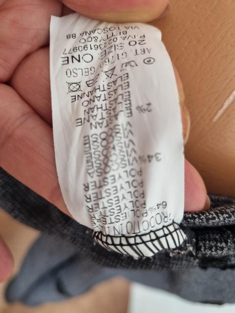 Prskané sivo čierne nohavice s výšivkou m/l, l