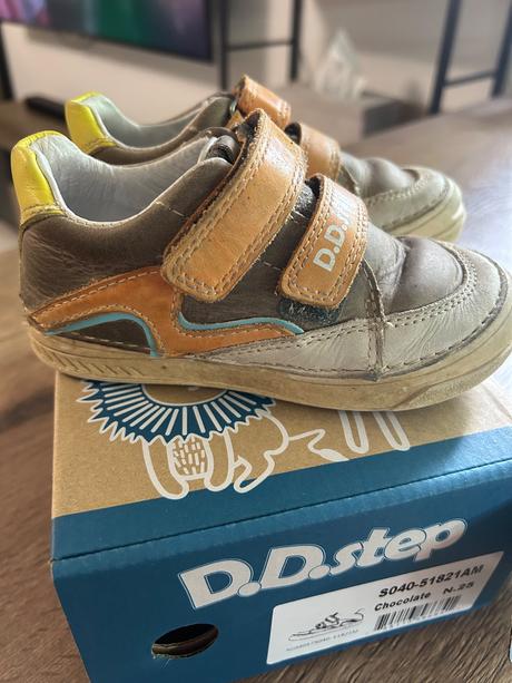 Prechodne kožené detske topanky dd step, d.d.step,25