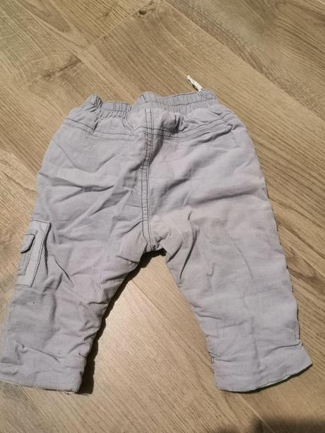 Zateplené menčestrové nohavice, okay,68