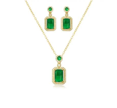 Set náušnice a retiazka s príveskom,