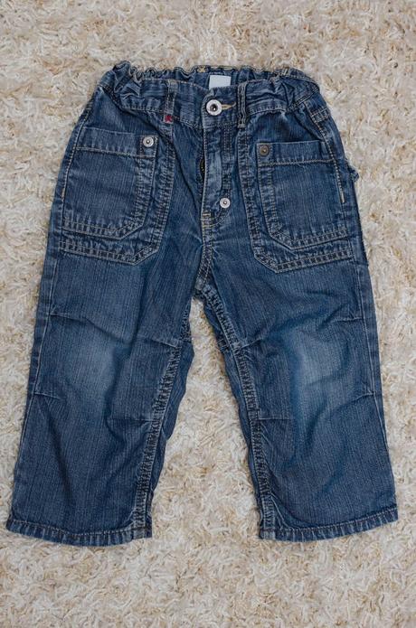 2 x pohodlné rifličky, h&m,86