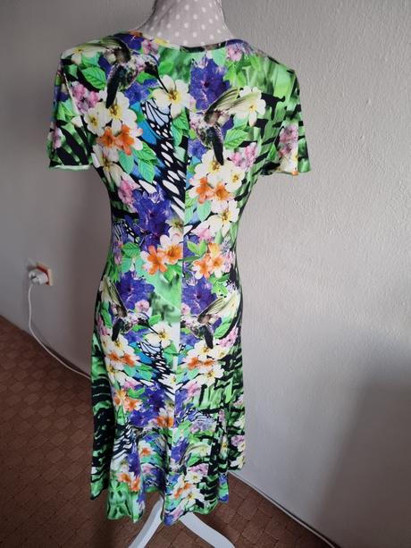 Farebné elastické šaty 36, 36