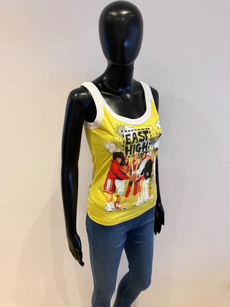 Žlté tričko high school musical (xs), disney,xs