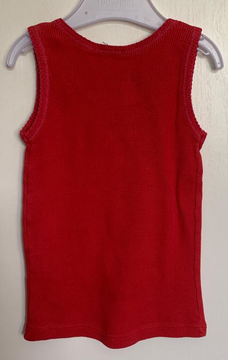 Basics červené tričko-tielko, basics,116