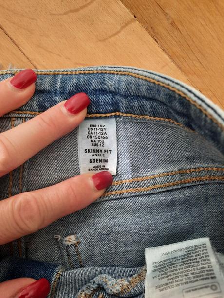 Super riflové nohavice 146/152, h&m,146