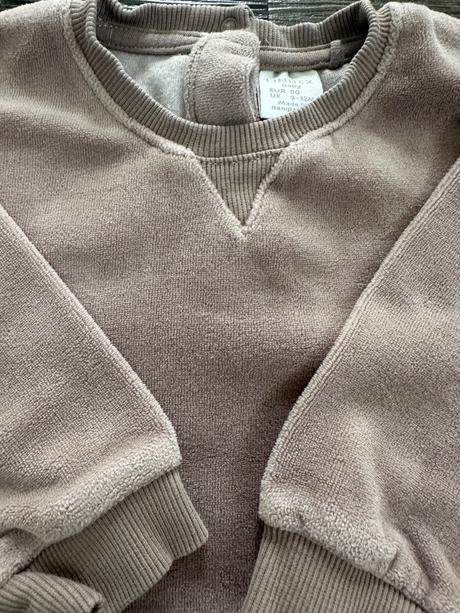 Velúrová mikina lindex, lindex,80