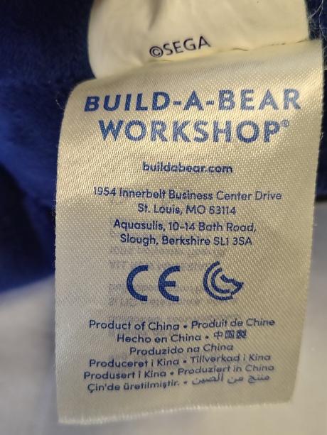 Zber. retro ježko sonic outfite, build-a-bear 2016,