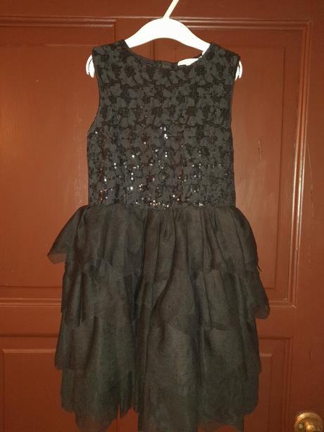 Cierne slavnostne saty, h&m,134