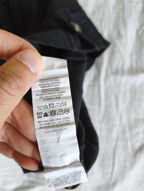 Ľanové šortky s vysokým pásom, primark,32