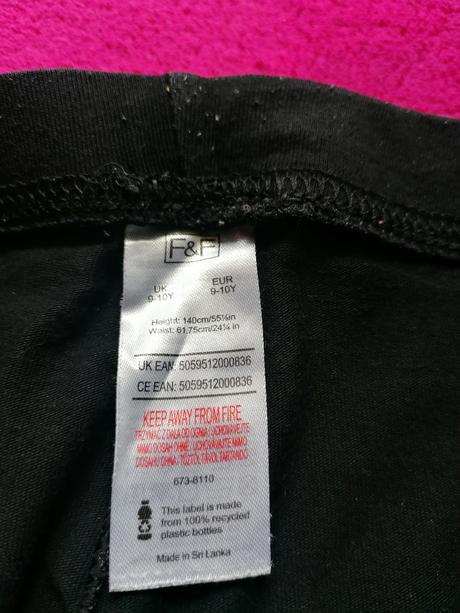 2x bavlnené legínky, f&f,140