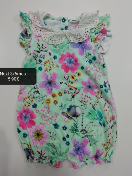 Kvetinový overal opaľovačky s limčekom, next,68