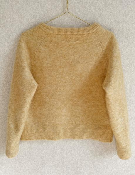 Merino, alpaka cropped hrejivý pulóver, xs