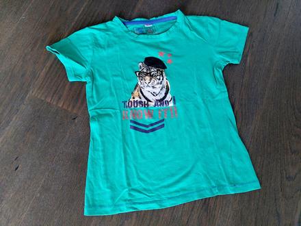 Krasne unisex tricko s tigrom 10-12r, palomino,152