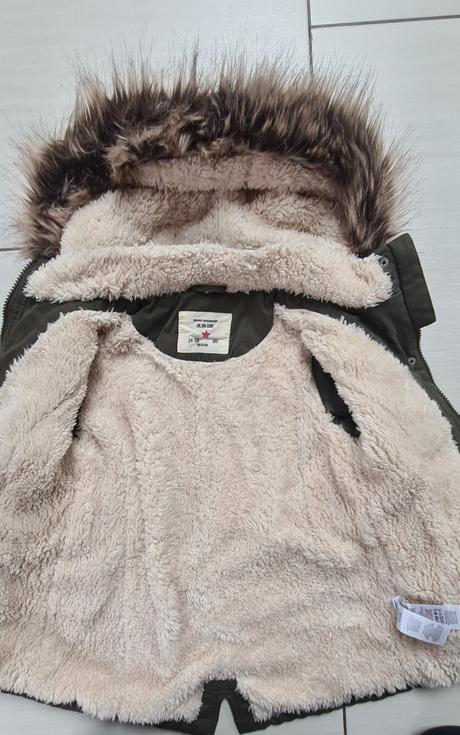 Zelená parka, primark,104