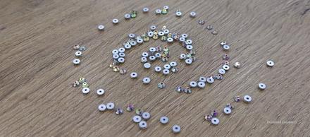 Ozdobné kamienky našívacie - crystal ab - 3 mm -, 