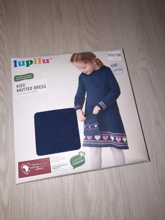 Nové pletené šaty, lupilu,122 / 128