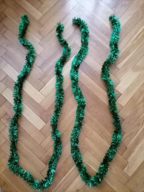 Vianočná reťaz, girlanda 1x použitá, 