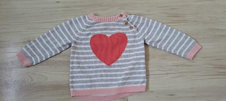 Svetrík srdiečko 68, h&m,68