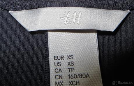 Tmavo-modré elastické šaty, h&m,xs