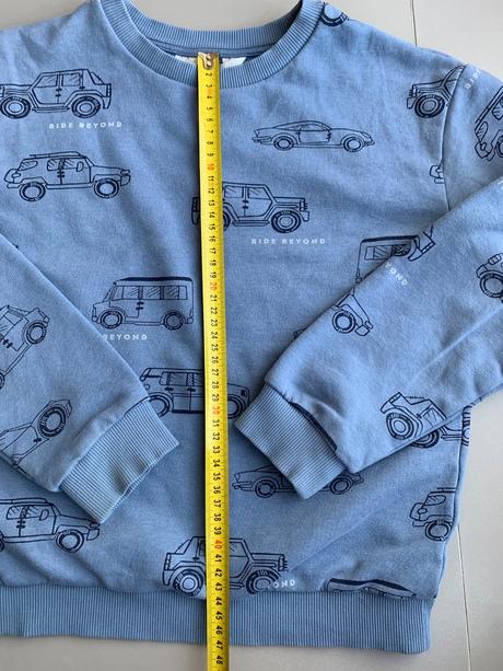 Mikina s autami 134/140, h&m,134