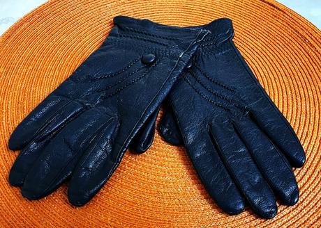 Kožené zateplené rukavice, m