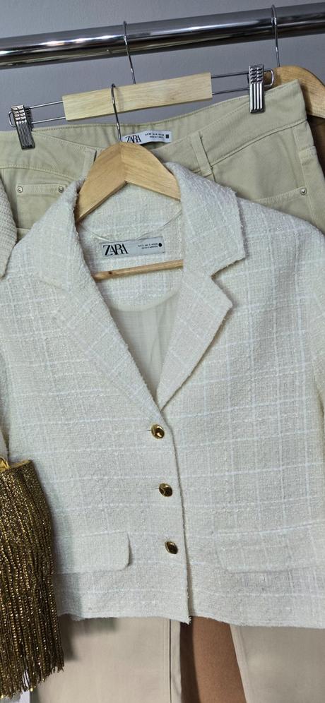 Tvidový kabátik zara, zara,m