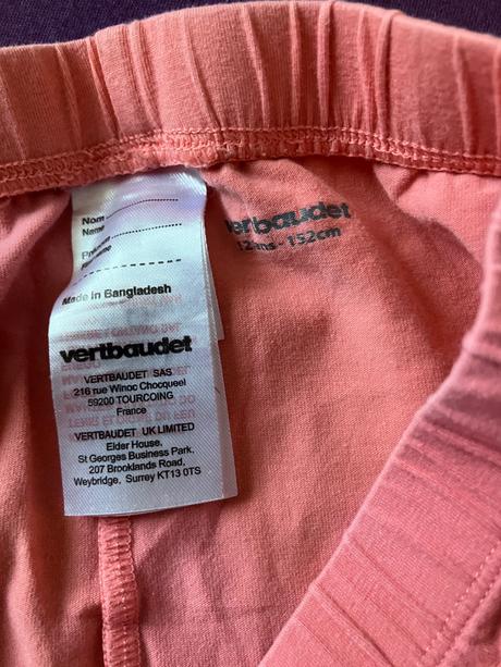 3/4 leginy, vertbaudet,152