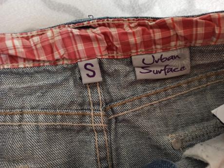 Riflová minisukňa urban surface, s