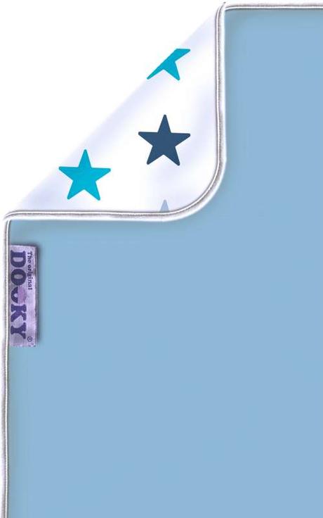 Dooky blanket obojstranná deka - blue stars/baby b, 