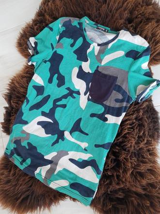 Pánske maskáčové tričko, l