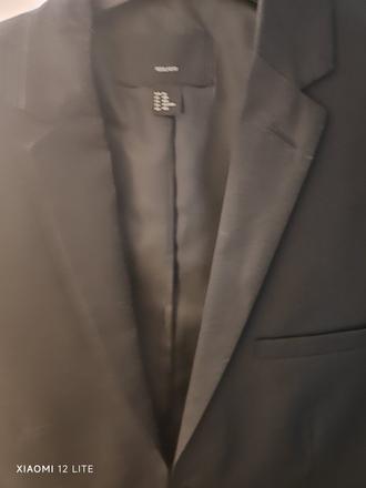 Pánske čierne sako hm, h&m,<50