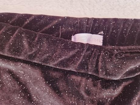 Trblietavé zamatové legíny, h&m,146