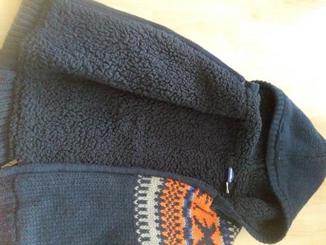 Zatepleny chlapcensky sveter, velkost 98-104, lupilu,104