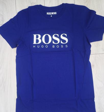 Pánske tričko modré veľkosť m, hugo boss,m