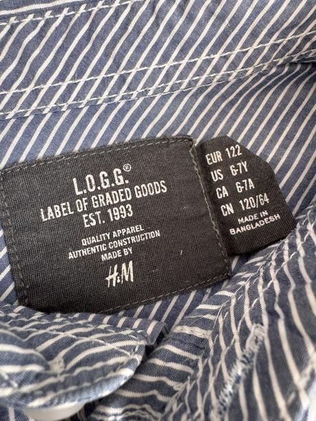 Košeľa h&m 122, h&m,122