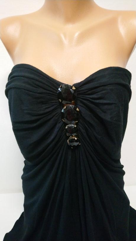 Dámsky elastický top bez ramienok, amisu, amisu,l