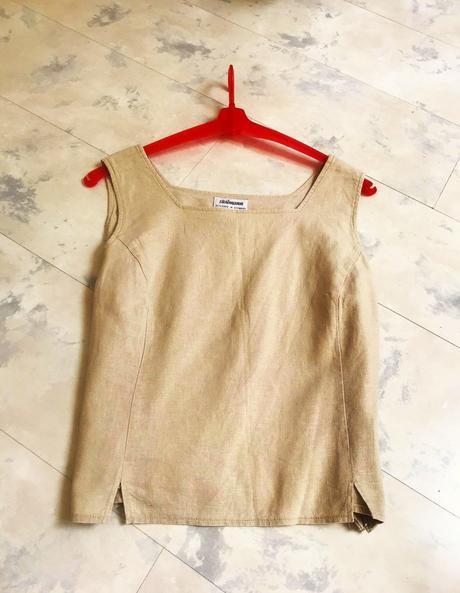 Ľanový naturálny top, 42