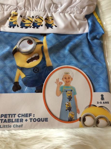 Detská sada "malý šéfkuchár" s motívom mimoni., 98 - 128