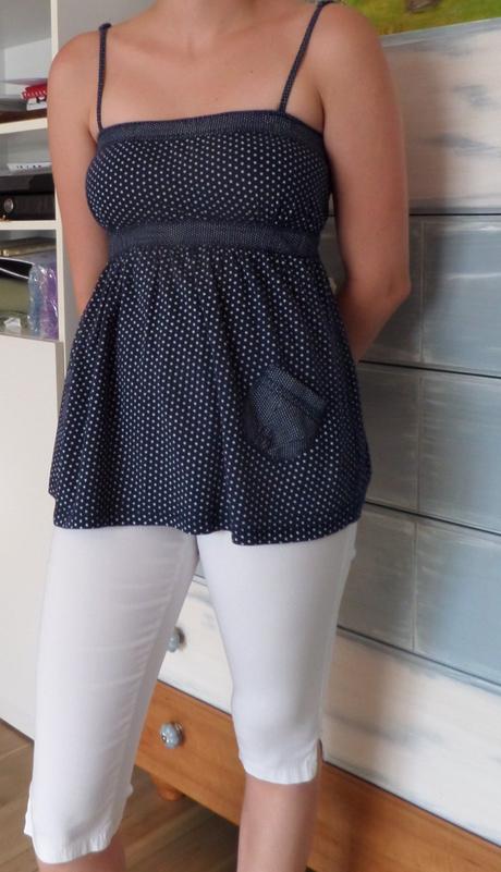 3/4 elastické nohavice, 34