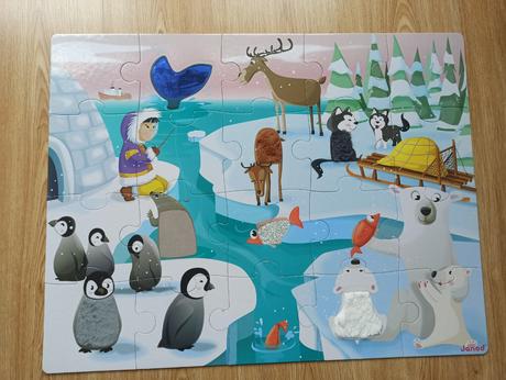 Dotykove puzzle janod zivot na lade, 