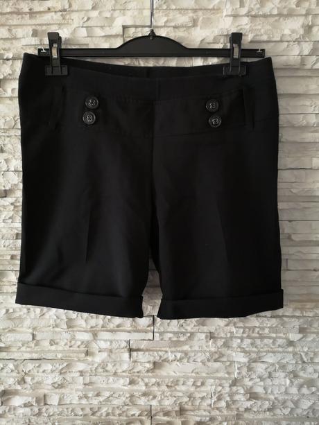 Čierne tehotenske šortky, 42