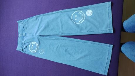 Široké rifle 2ks, h&m,152