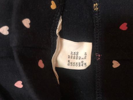 Leginy oteplene, h&m,92